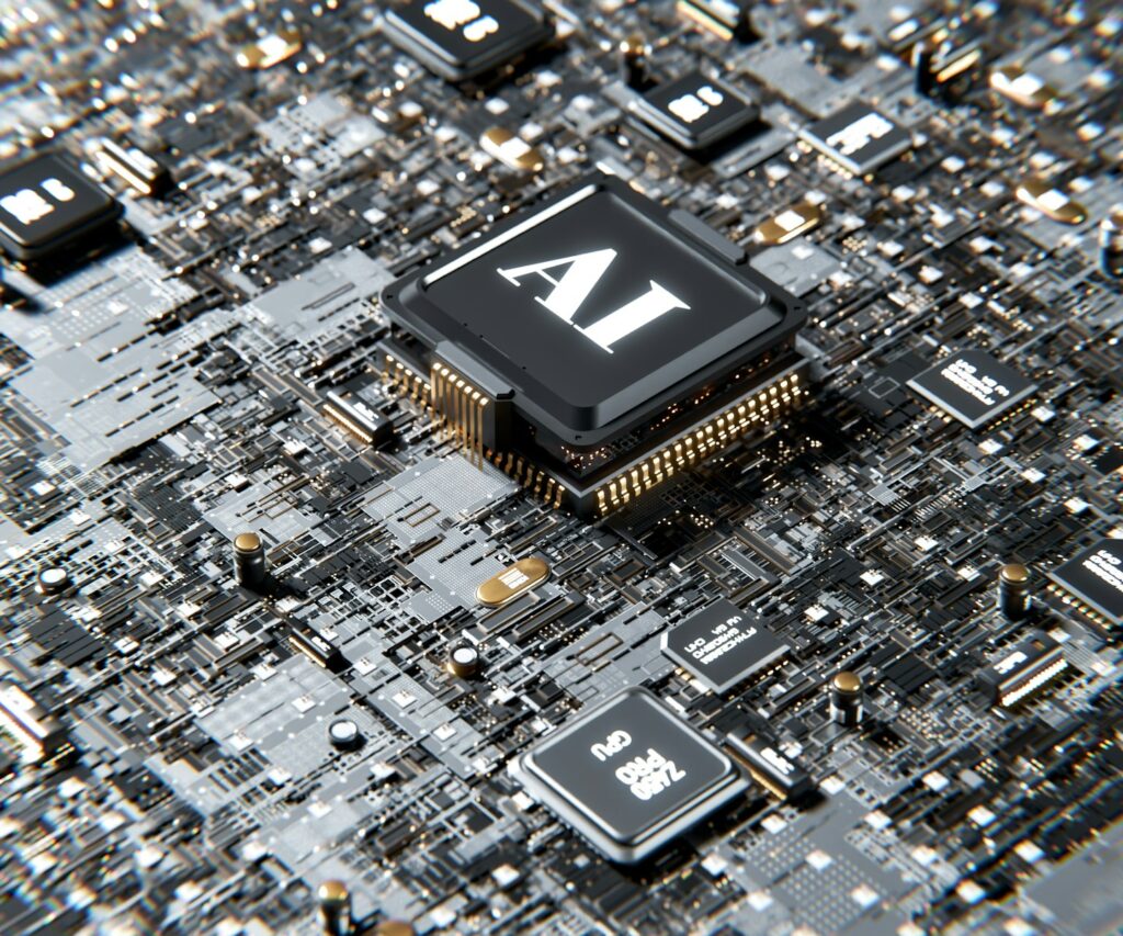 《輝達之道》讀後心得:黃仁勳 AI 晶片帝國的 9 個重點摘錄 5 a computer chip with the letter a on top of it