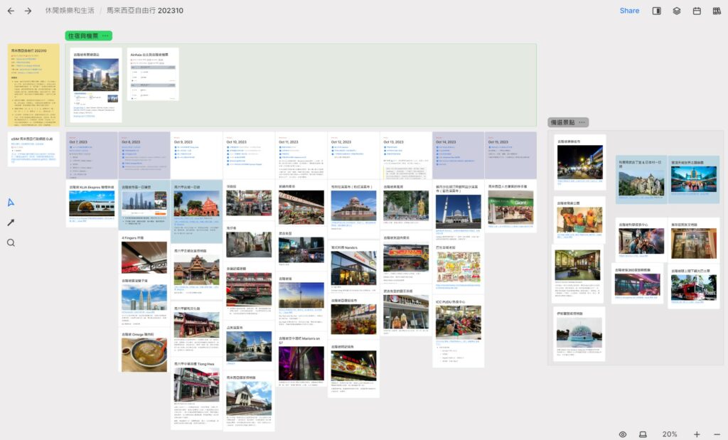如何規劃自助旅行?用 Heptabase 軟體安排行程和寫遊記 7 如何規劃自助旅行?用 Heptabase 軟體安排行程和寫遊記 6