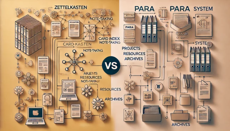 卡片盒筆記和第二大腦該選哪一套？我的實踐心得與差異比較